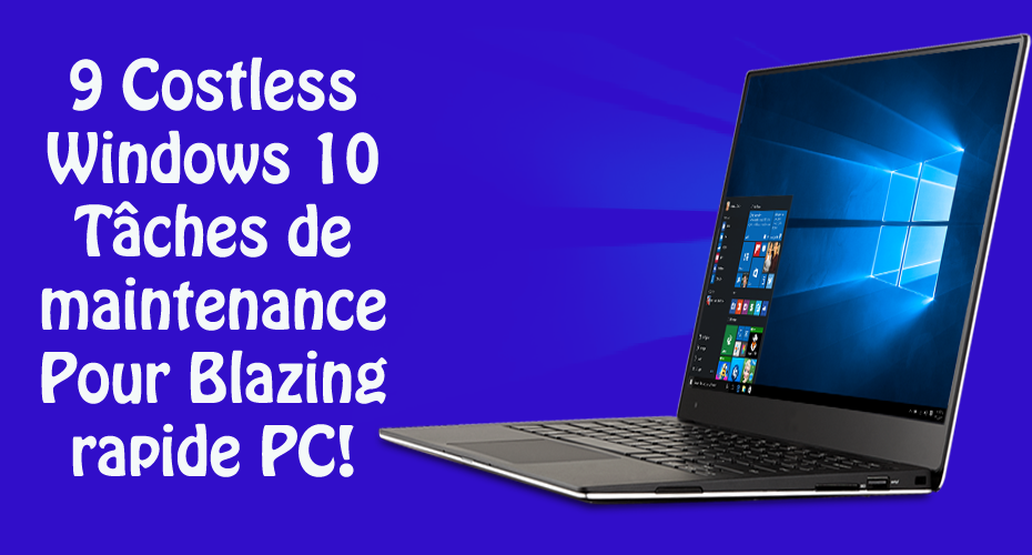 Windows 10 tâches de maintenance,