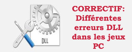 Correction d'erreur DLL,