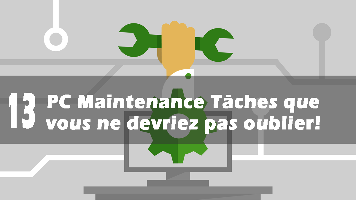 Tâches de maintenance PC