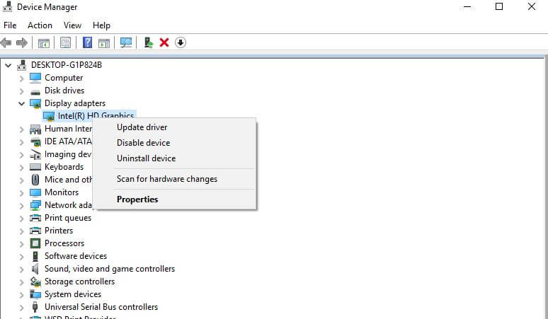 Pilotes installés de Windows-Device-manager