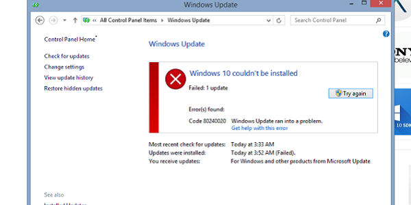 Haut 7 De travail Solutions pour réparer Windows 10 Mettre à jour Erreur 80070002