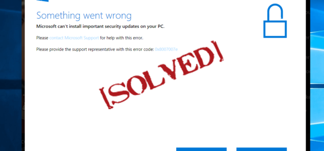 Haut 6 solutions pour réparer Windows 10 Erreur 0x8007007e
